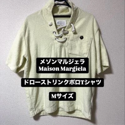 Camiseta Polo Maison Margiela Cordón Talla M Amarilla Manga Corta Para Hombre U2911 Foto 1 de 4