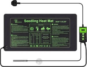 Heizmatte Sämling Terrarium Tiere Heizung Pflanzen Anzucht Wärme Matte 27X54cm - Bild 1 von 7
