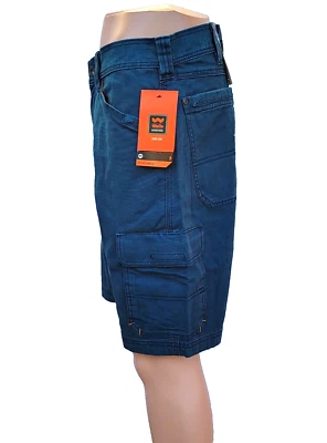 Pantalones cortos utilitarios cargo Walls para hombre talla 40 Azul.  6 bolsillos, entrepierna de 11 pulgadas Foto 1 de 4