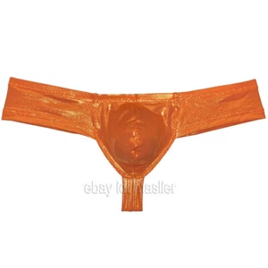 Shiny Men's Boxer Briefs Gloss Wet Look Bikini Underpants for Enhanced Style - Picture 1 of 48