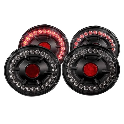 Anzo Black with Clear Lens LED Tail Light Assembly for 05-13 Chevrolet Corvette - Imagem 1 de 4