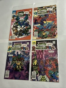 Set of 4 Comics -Mighty Mutanimals 1, 1, 2, 3 TMNT Teenage Mutant Ninja Turtles - Picture 1 of 24