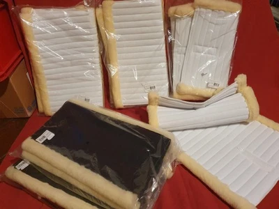 Reitsportpaket: 6 Paar neue Bandagen-Unterlagen  Klett-Fur BUSSE - Bild 1 von 4