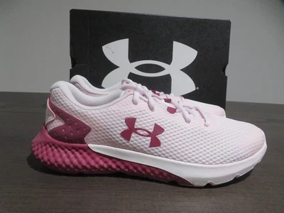 Under Armour Charged Rogue 3 Womens 9 Running Shoes Pink Sneaker Gym Cushion - Image 1 of 4