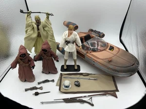 Star Wars Black Series Landspeeder w/ Luke Skywalker, Jawa x2 & Tusken Raider - Picture 1 of 2
