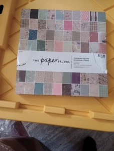 Theodosia Square 12x12 Scrapbooking Paper Pad, 180 Sheets, Vintage,Ephemera, ... - Imagen 1 de 8