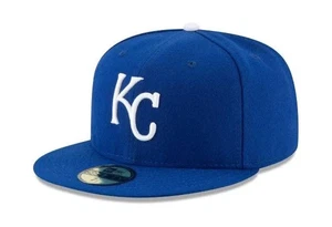 KANSAS CITY ROYALS ROYAL NEW ERA 950 ADJUSTABLE FLAT BILL HAT - Picture 1 of 1
