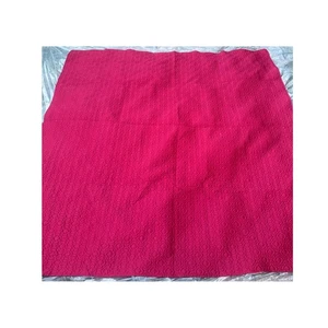 Coperta trapuntata vintage collezione Estate - decoro poliestere rosso ricco - Foto 1 di 6