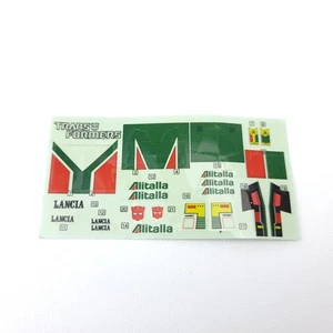 Transformers G1 Wheeljack Sticker Sheet Unused Vintage Original - Picture 1 of 2