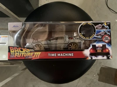 JADA HOLLYWOOD RIDES 1:24 DELOREAN BACK TO THE FUTURE 3 RAIL VERSION DIECAST - Image 1 of 4