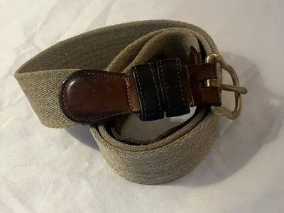 Cinturón Coach Vintage Lana Cuero Talla 90 Cm Hebilla Latón Hecho en EE. UU. De Colección Foto 1 de 4