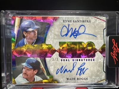 Leaf Spectacular Ryne Sandberg/Wade Boggs Hero Graphics 2025 doble automático 3/3 Foto 1 de 3