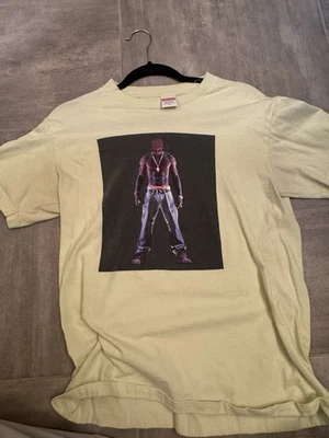 Rare Supreme Tupac Hologram Photo Tee Shirt Pale Green Size Small SS20 Rare OG - Image 1 of 4