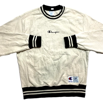 Sudadera DE COLECCIÓN Champion Para Hombre Grande Beige Pullover Tejido Inverso Foto 1 de 4