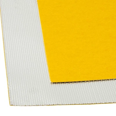 DL-RACING.COM Hitzeschutz Matte Folie Auto selbstklebend Aluminium Fiberglas ca. 1mm