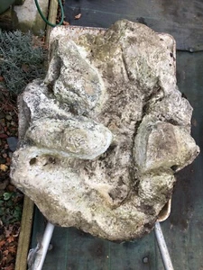 Concrete garden pond waterway /water course / shell 90 x 70cm - very heavy - Picture 1 of 4