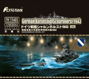 Flyhawk FH1148S German Battleship Scharnhorst 1943 Deluxe Edition Plastic Model - Picture 1 of 5