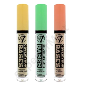 W7 Cover Your Bases Colour Correcting Concealer Peach Green Yellow - Picture 1 of 4