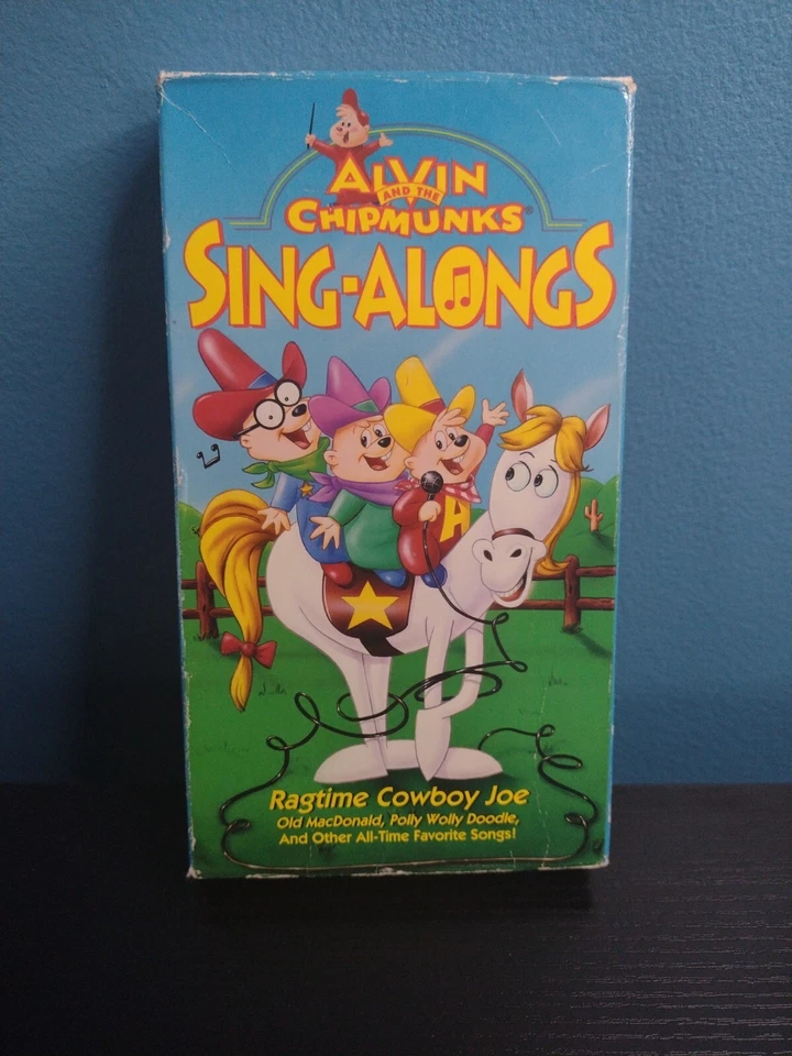 Alvin and the Chipmunks Sing-Alongs Ragtime Cowboy Joe VHS 1993 - Image 1 of 4