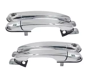 Juego 4 manijas cromadas exteriores exteriores para puerta delantera trasera para Hyundai Tucson 05-09 - Imagen 1 de 3