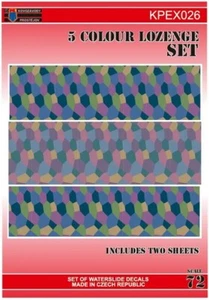 KOVOZAVODY PROSTEJOV KPEX026 1/72 Deutsch Fünffarbige Lutschtabletten Set Erster Weltkrieg Flugzeug - Bild 1 von 2