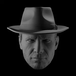 80's Young Indiana Jones Raiders Temple custom head 4" 6" 7" 12" action figure - Picture 1 of 2