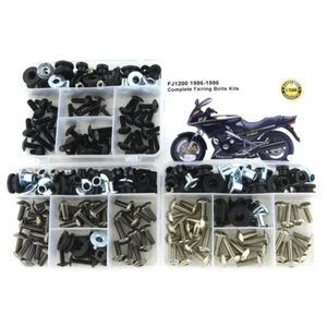 Fit For YAMAHA FJ1200 1986-1996 Complete Fairing Bolts Bodywork Screws Nuts Kit  - Picture 1 of 17
