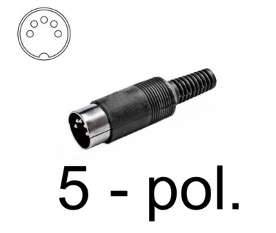 S-IMPULS DIN-Stecker / Diodenstecker 6pol / 5pol Audio/Phono und C64 (serieller Port)