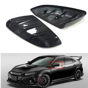 Autotürspiegelabdeckung Für Mugen Honda Civic Type-R FK8 2016 2017-2021 Schwarz - Picture 1 of 8