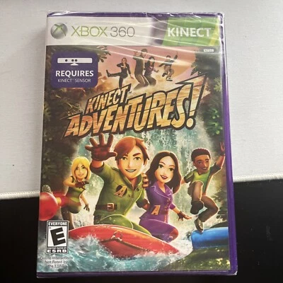 Kinect Adventures Microsoft Xbox 360 Video Game New Sealed - Image 1 of 2