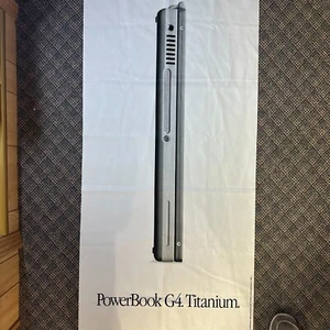 VERY RARE _ PowerBook G4 _ FABRIC BANNER _ APPLE COMPUTER Think different 2001 - Afbeelding 1 van 7