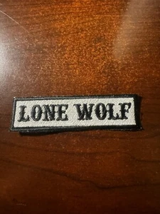SOA Biker Weste zum Aufnähen oder Aufbügeln Lone Wolf Patches - Bild 1 von 1