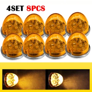 8PCS Amber LED Light Watermelon Side Marker Clearance Lamp Truck Caravan EAW - Picture 1 of 10