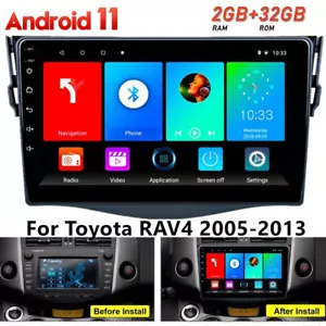 9" For Toyota RAV4 2005-2013 Android 11 Car Stereo Radio GPS Player WIFI+Camera - Picture 1 of 12