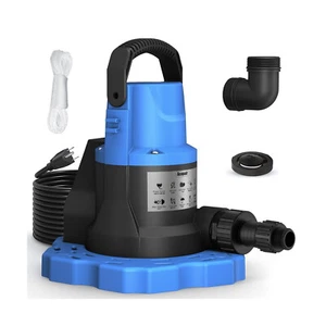 1 HP Automatic Swimming Pool Cover Pump, 115 V Submersible with 3/4” Check - Picture 1 of 5