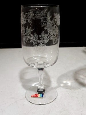 1- FOSTORIA NUPTIAL 7" WINE OR WATER GLASS - Image 1 of 3