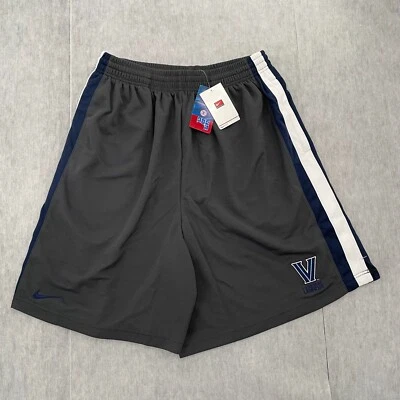 Шорты Villanova Wildcats для взрослых очень большие серые Nike Fit лакросс мужские XL НОВЫЕ - Изображение 1 из 4