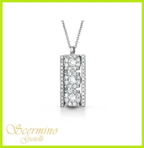 TRILOGIE ANHÄNGER AUS 18K WEISSGOLD MIT NATÜRLICHEN DIAMANTEN 0,27 KARAT ZERTIFIKAT - Bild 1 von 4