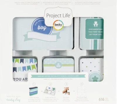 Project Life 380540 Kit Core Edition-Bebé Niño (616 Piezas), Azul, Blanco, Verde ( Foto 1 de 4