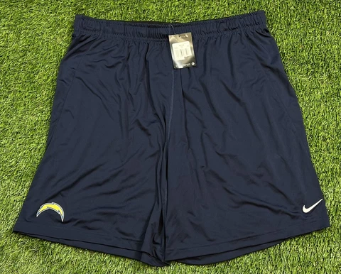 Team Issued Nike Dri-Fit Los Angels Chargers NFL Shorts 3XL NWT'S Players Navy Cover