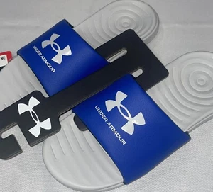 Neu blau Under Armour Herren Pantoletten Sandalen Schuhe Größe 10 - Bild 1 von 5