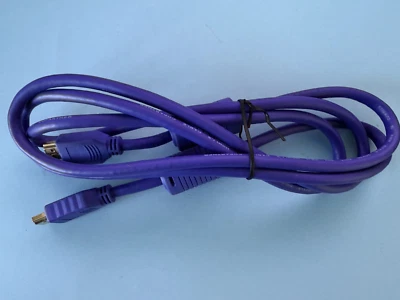 Purple HDMI 6ft Cable 1.3a 28AWG w/ Ferrite Cores (Gold Plated) - Image 1 of 4