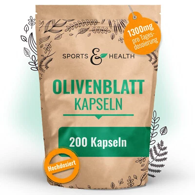 Olivenblatt Kapseln - 200 Kapseln - vegan - Bild 1 von 4