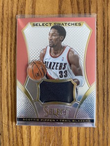 2013-14 Panini Select Swatches Game Used Jersey #43 Scottie Pippen Trail Blazers