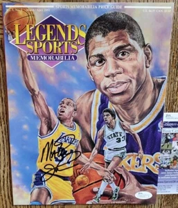 NICE Autographed Lakers Magic Johnson 1992 Legend Sport Magazine JSA Signed - Picture 1 of 3