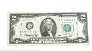 1976 $2 Uncirculated Federal Reserve Note - New York - 1st Day of Issue - Picture 1 of 2