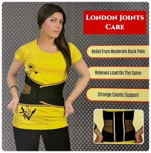 Lower Back Support Belt Double Pull posture compression brace Breathable NHS - Picture 1 of 6