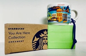 ¡ÚLTIMO! Starbucks 2oz PHUKET Tailandia 🇹🇭 You Are Here Ornamento Taza Espresso - Imagen 1 de 5