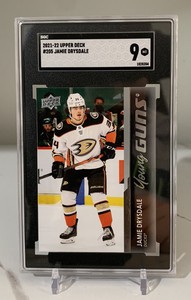 2021-22 Upper Deck Series 1 Jamie Drysdale Young Guns Rookie #205 SGC 9 MT