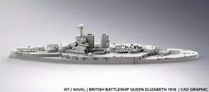 1:700 HMS Queen Elizabeth 1916 - Imagen 1 de 2